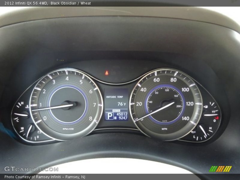 Black Obsidian / Wheat 2012 Infiniti QX 56 4WD