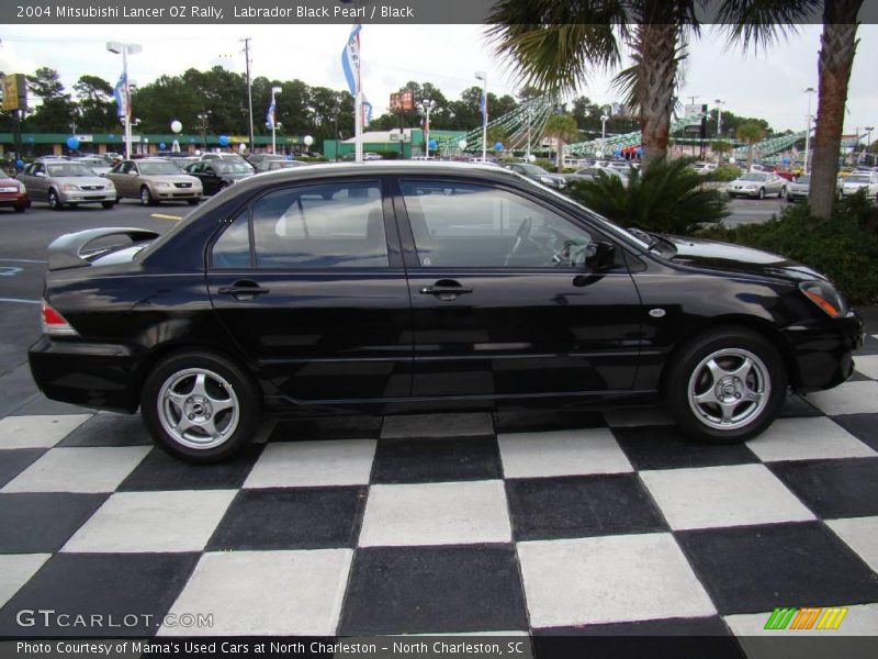 Labrador Black Pearl / Black 2004 Mitsubishi Lancer OZ Rally