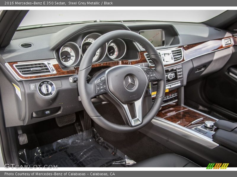 Steel Grey Metallic / Black 2016 Mercedes-Benz E 350 Sedan