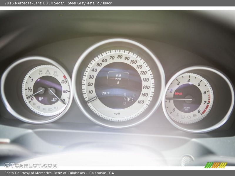 Steel Grey Metallic / Black 2016 Mercedes-Benz E 350 Sedan