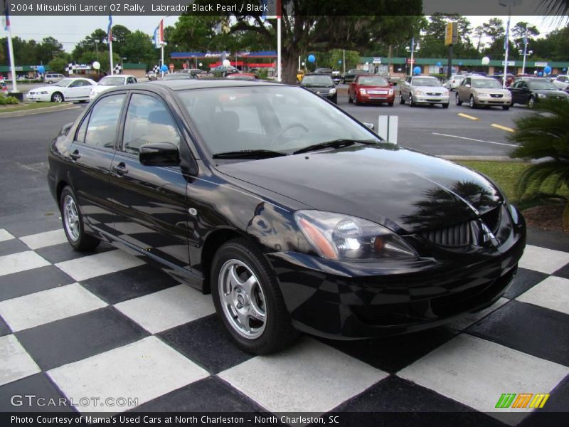 Labrador Black Pearl / Black 2004 Mitsubishi Lancer OZ Rally