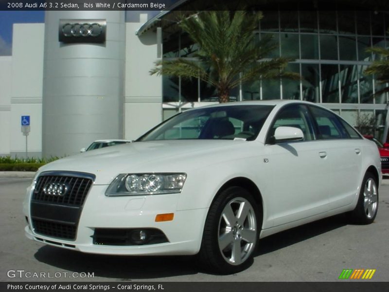 Ibis White / Cardamom Beige 2008 Audi A6 3.2 Sedan