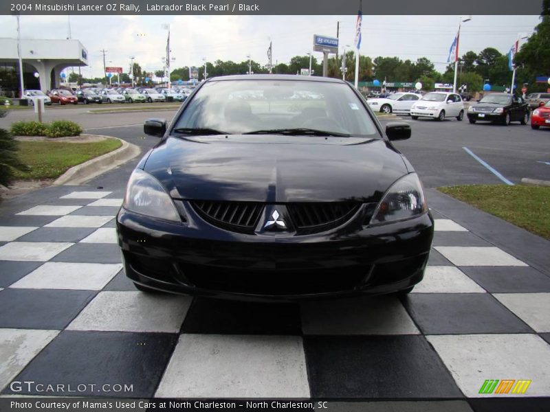 Labrador Black Pearl / Black 2004 Mitsubishi Lancer OZ Rally