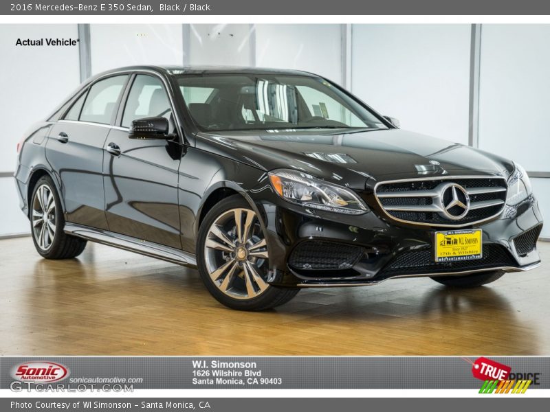 Black / Black 2016 Mercedes-Benz E 350 Sedan