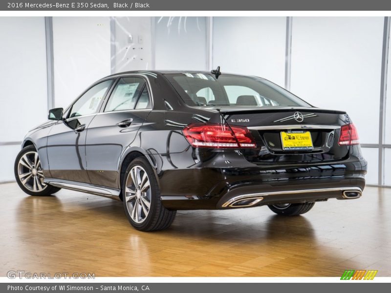 Black / Black 2016 Mercedes-Benz E 350 Sedan
