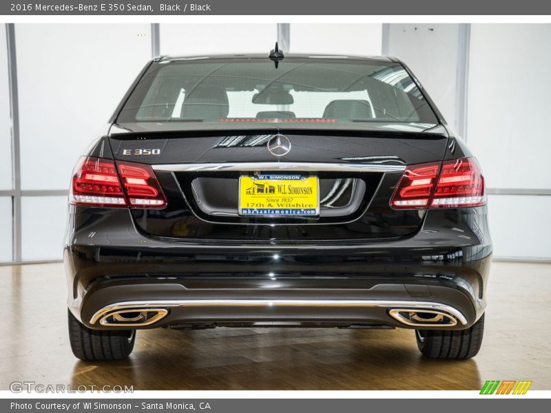 Black / Black 2016 Mercedes-Benz E 350 Sedan