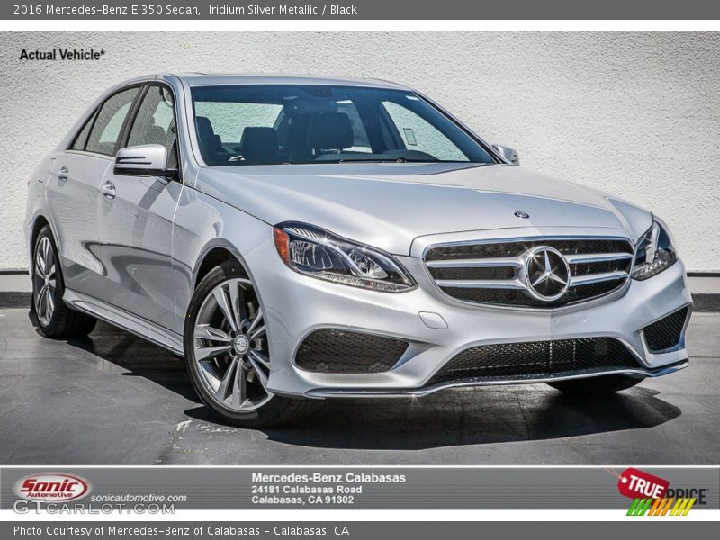 Iridium Silver Metallic / Black 2016 Mercedes-Benz E 350 Sedan