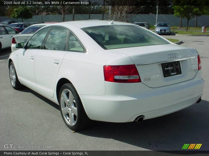 Ibis White / Cardamom Beige 2008 Audi A6 3.2 Sedan