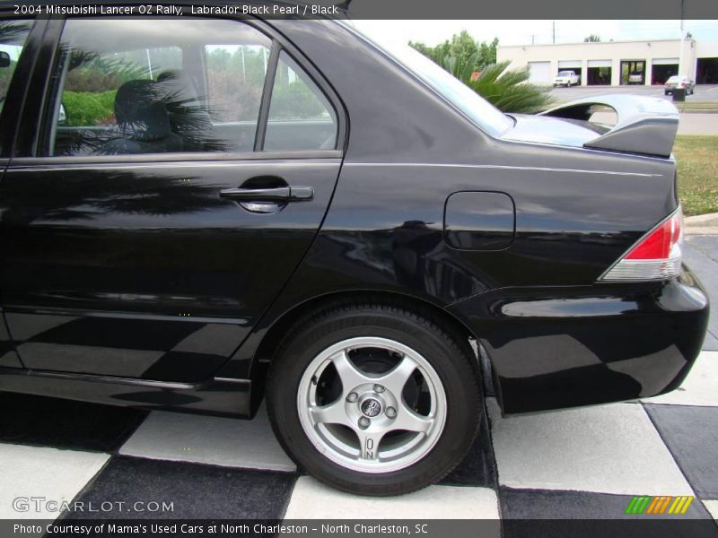Labrador Black Pearl / Black 2004 Mitsubishi Lancer OZ Rally