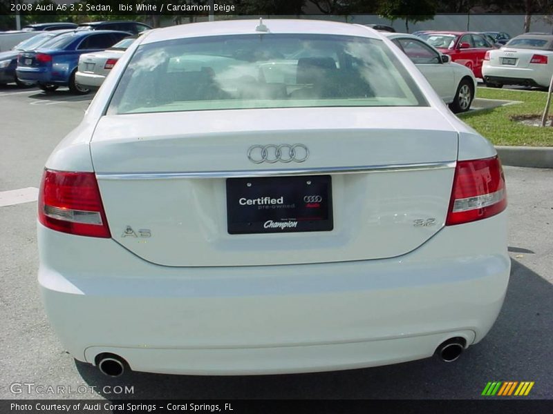 Ibis White / Cardamom Beige 2008 Audi A6 3.2 Sedan