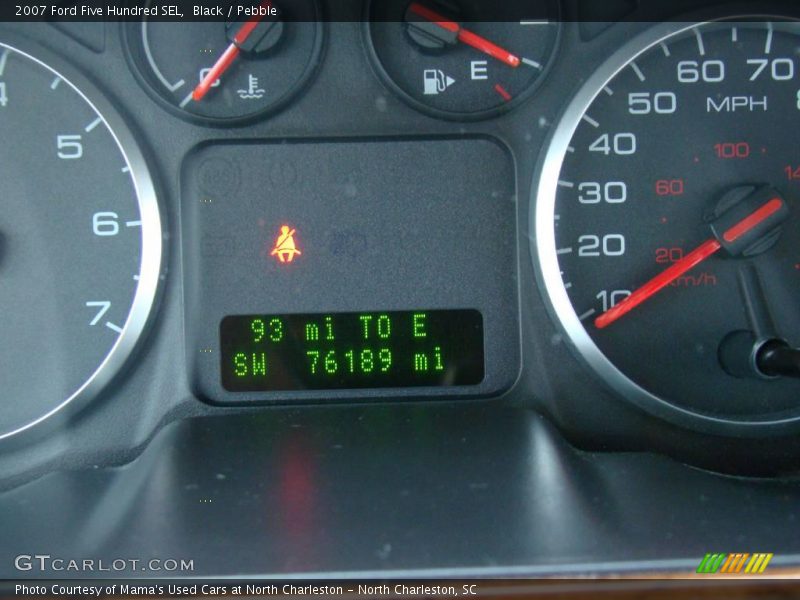 Black / Pebble 2007 Ford Five Hundred SEL