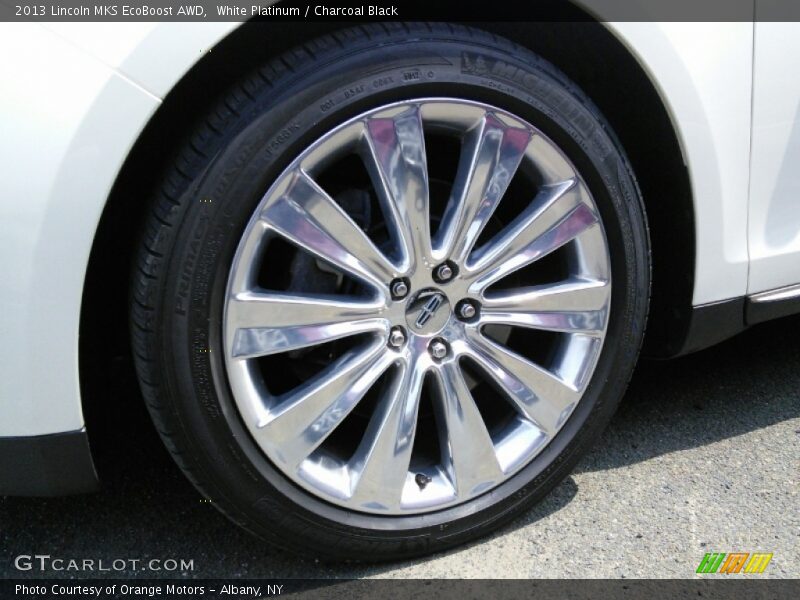 White Platinum / Charcoal Black 2013 Lincoln MKS EcoBoost AWD