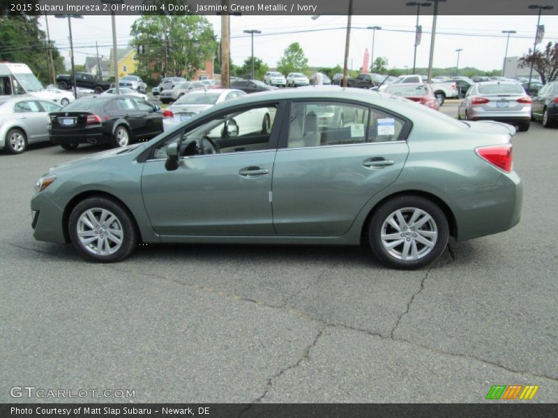 Jasmine Green Metallic / Ivory 2015 Subaru Impreza 2.0i Premium 4 Door