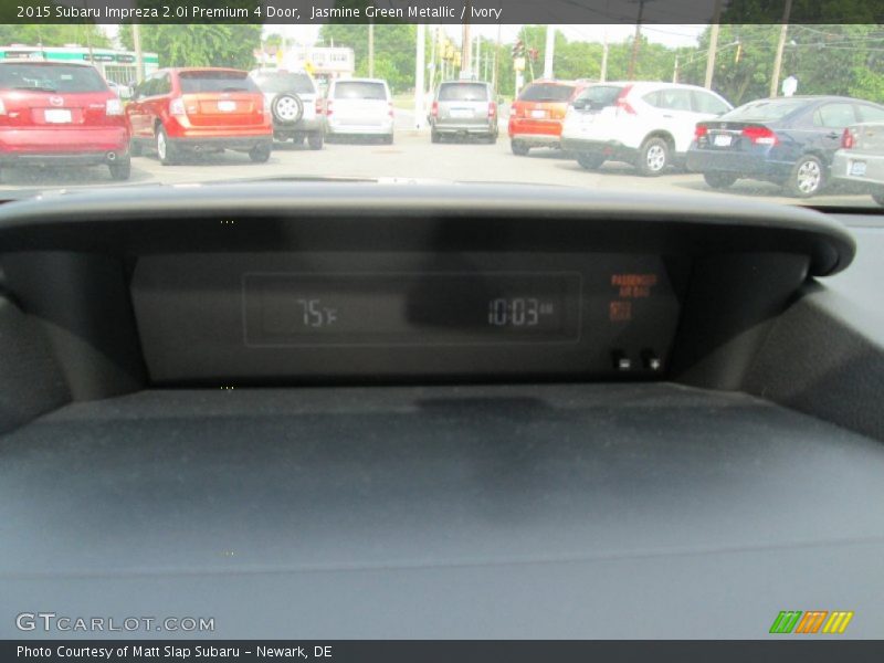 Jasmine Green Metallic / Ivory 2015 Subaru Impreza 2.0i Premium 4 Door