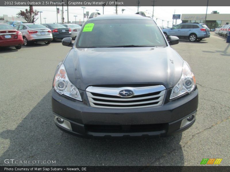 Graphite Gray Metallic / Off Black 2012 Subaru Outback 2.5i Premium