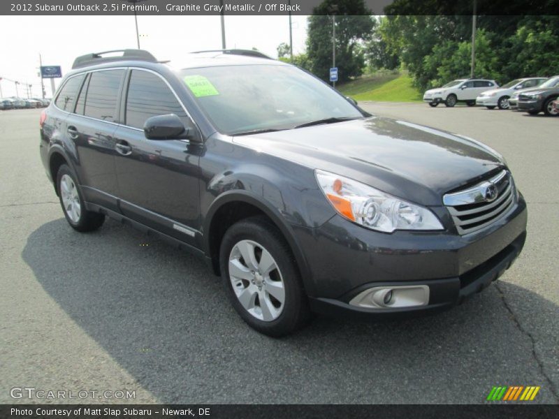 Graphite Gray Metallic / Off Black 2012 Subaru Outback 2.5i Premium