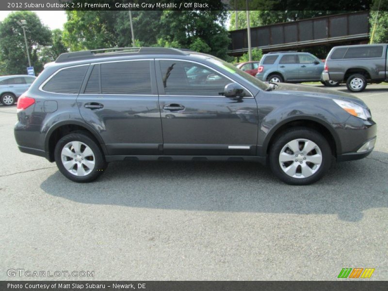 Graphite Gray Metallic / Off Black 2012 Subaru Outback 2.5i Premium