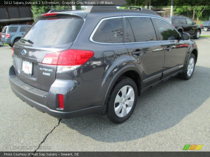 Graphite Gray Metallic / Off Black 2012 Subaru Outback 2.5i Premium