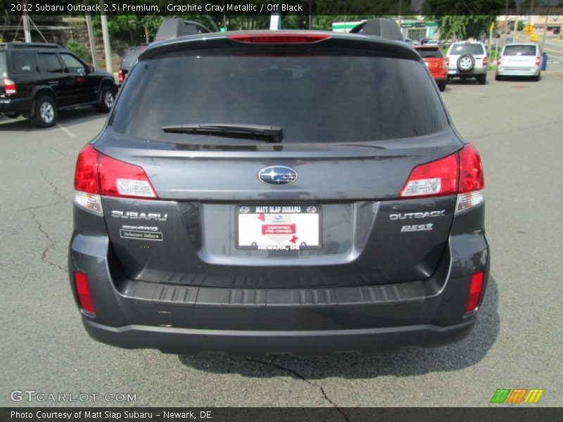 Graphite Gray Metallic / Off Black 2012 Subaru Outback 2.5i Premium