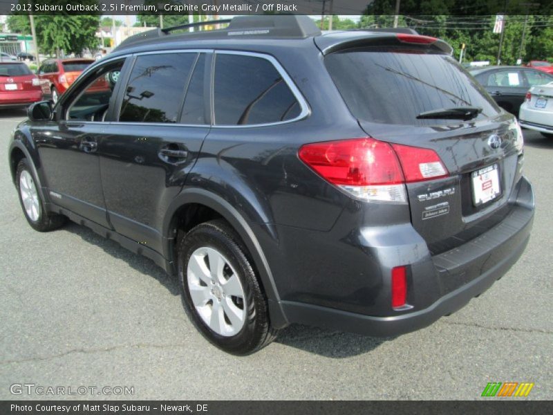 Graphite Gray Metallic / Off Black 2012 Subaru Outback 2.5i Premium