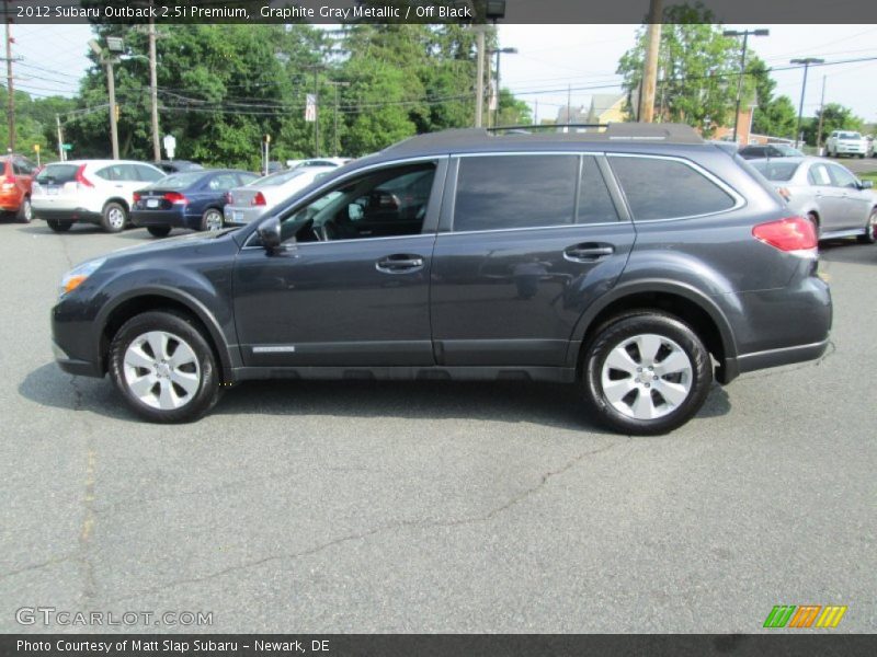 Graphite Gray Metallic / Off Black 2012 Subaru Outback 2.5i Premium