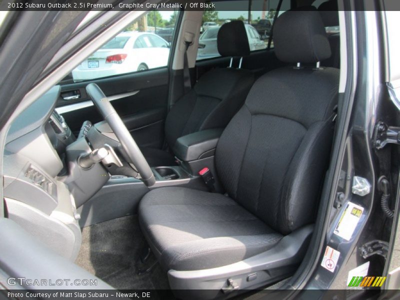 Graphite Gray Metallic / Off Black 2012 Subaru Outback 2.5i Premium