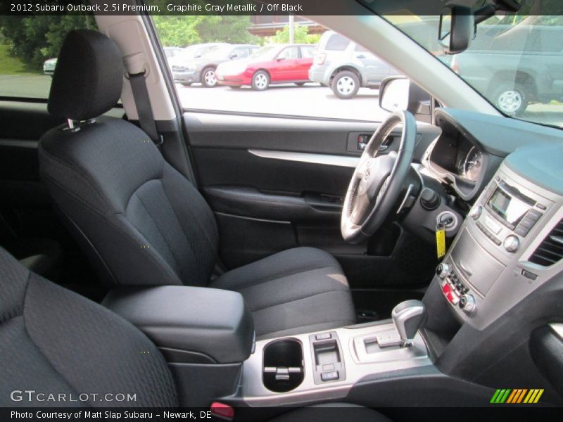 Graphite Gray Metallic / Off Black 2012 Subaru Outback 2.5i Premium