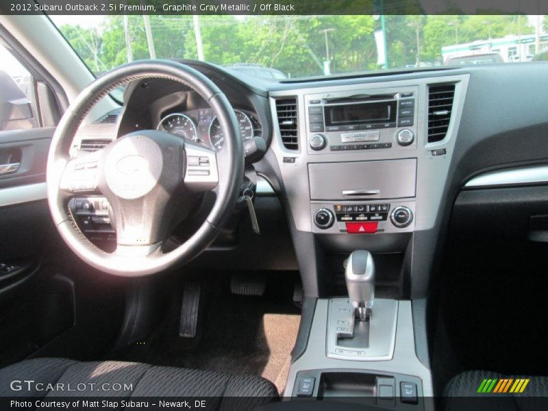 Graphite Gray Metallic / Off Black 2012 Subaru Outback 2.5i Premium