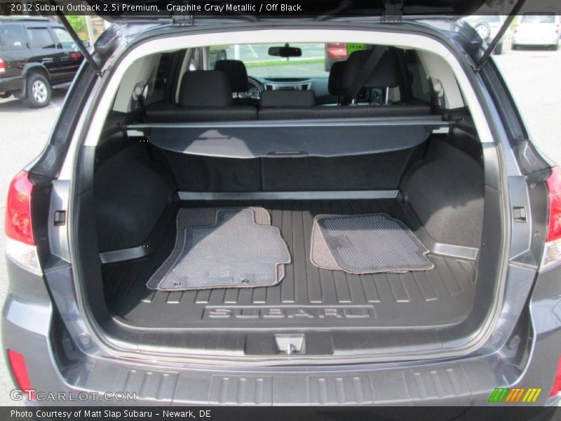 Graphite Gray Metallic / Off Black 2012 Subaru Outback 2.5i Premium