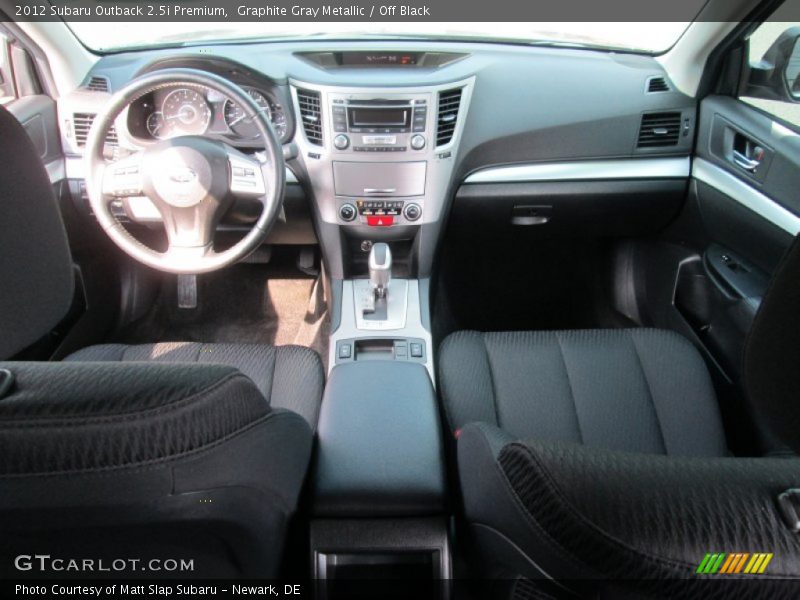 Graphite Gray Metallic / Off Black 2012 Subaru Outback 2.5i Premium