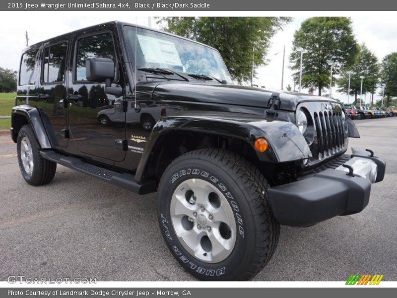 Black / Black/Dark Saddle 2015 Jeep Wrangler Unlimited Sahara 4x4