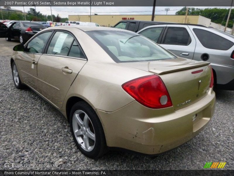 Sedona Beige Metallic / Light Taupe 2007 Pontiac G6 V6 Sedan