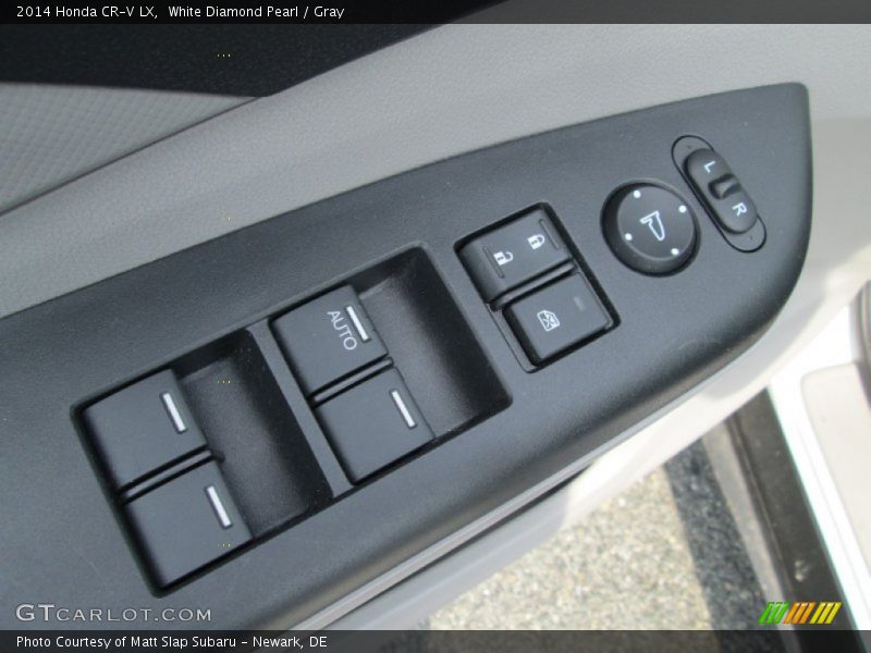 White Diamond Pearl / Gray 2014 Honda CR-V LX
