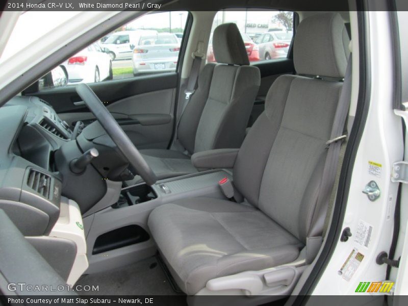 White Diamond Pearl / Gray 2014 Honda CR-V LX