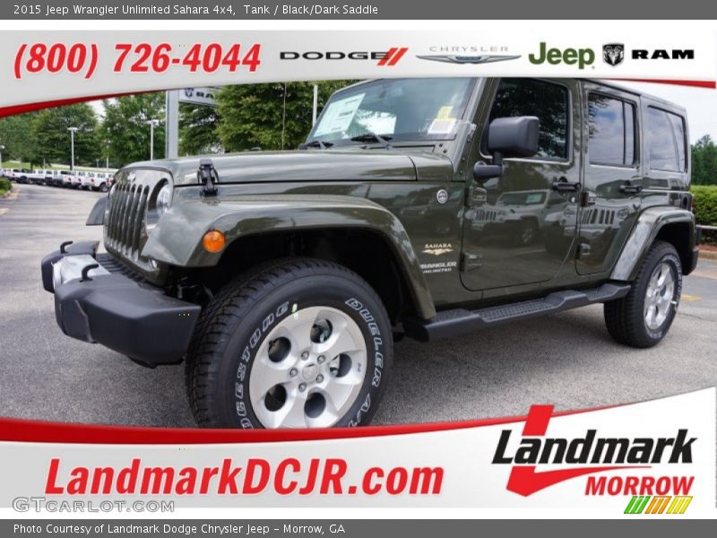 Tank / Black/Dark Saddle 2015 Jeep Wrangler Unlimited Sahara 4x4