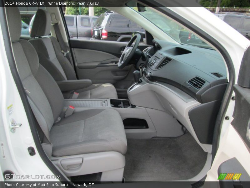 White Diamond Pearl / Gray 2014 Honda CR-V LX