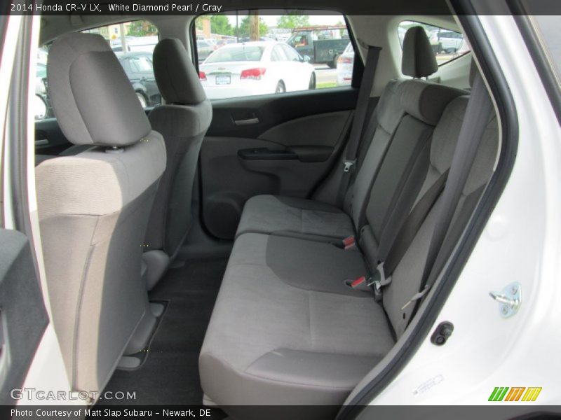 White Diamond Pearl / Gray 2014 Honda CR-V LX