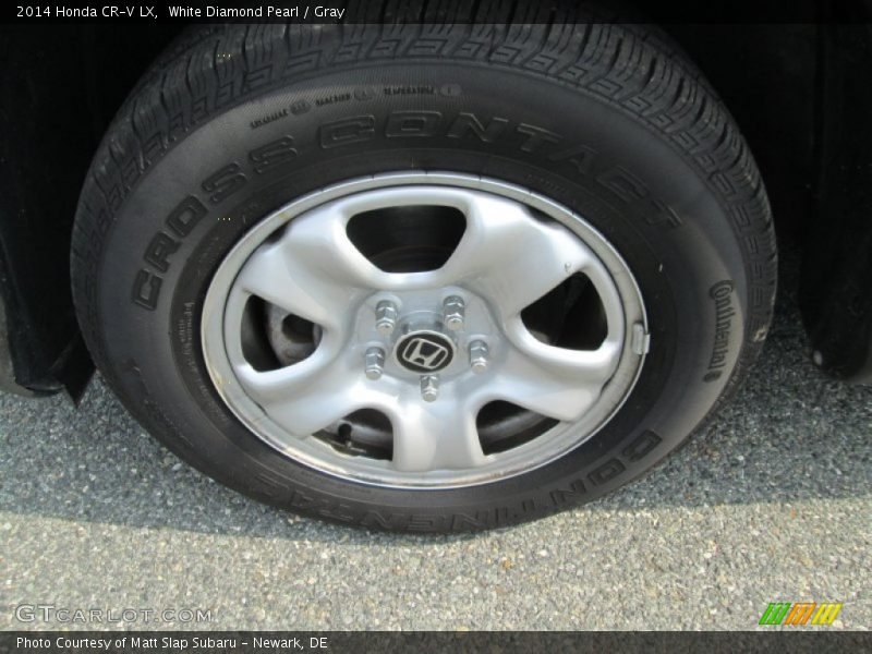 White Diamond Pearl / Gray 2014 Honda CR-V LX