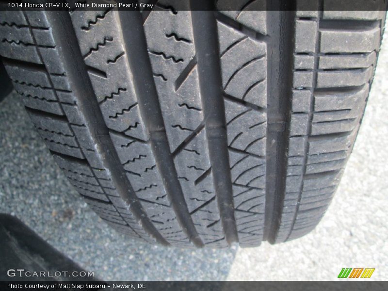 White Diamond Pearl / Gray 2014 Honda CR-V LX