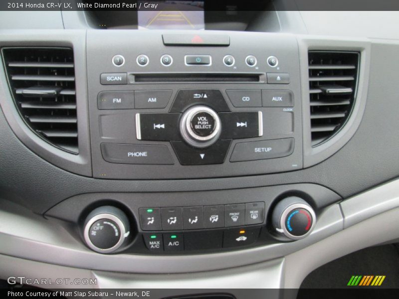 White Diamond Pearl / Gray 2014 Honda CR-V LX