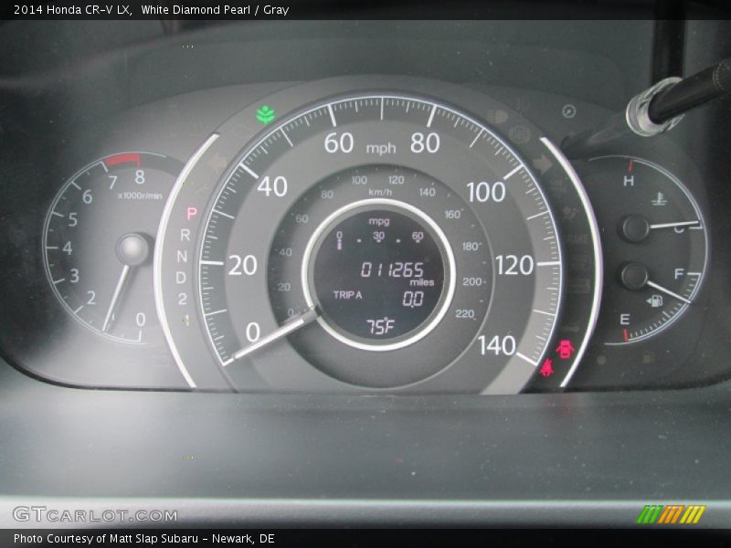 White Diamond Pearl / Gray 2014 Honda CR-V LX