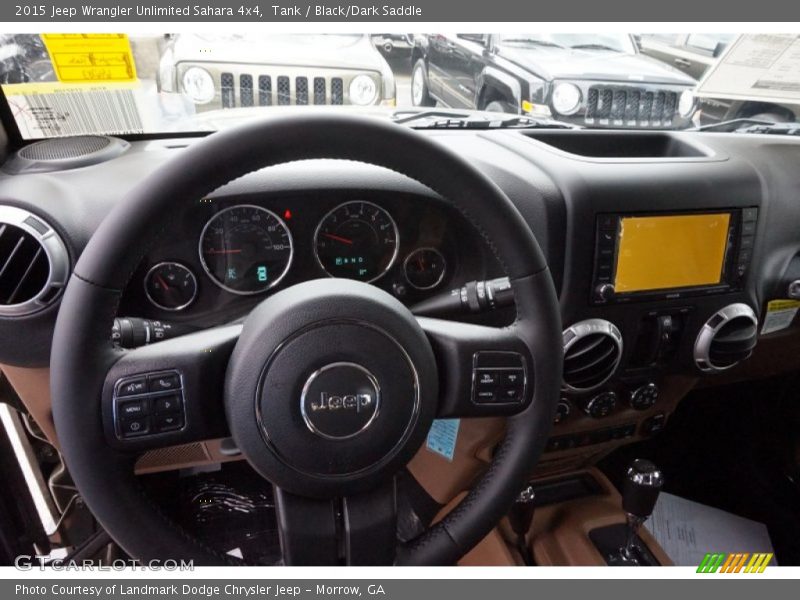 Tank / Black/Dark Saddle 2015 Jeep Wrangler Unlimited Sahara 4x4