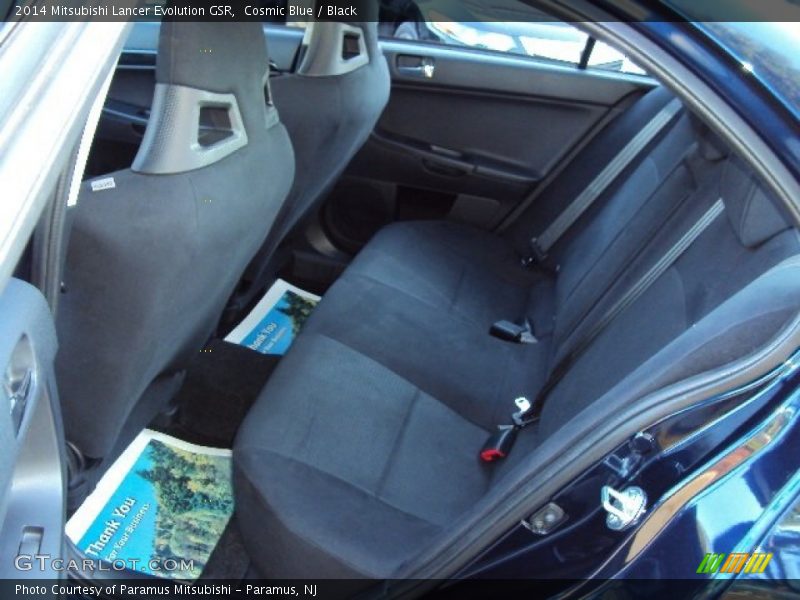 Cosmic Blue / Black 2014 Mitsubishi Lancer Evolution GSR