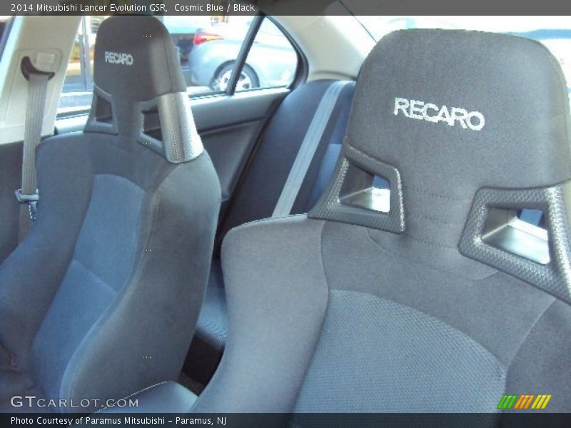 Cosmic Blue / Black 2014 Mitsubishi Lancer Evolution GSR