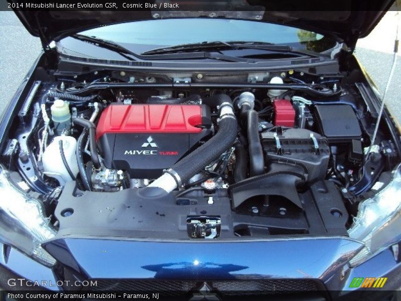 Cosmic Blue / Black 2014 Mitsubishi Lancer Evolution GSR