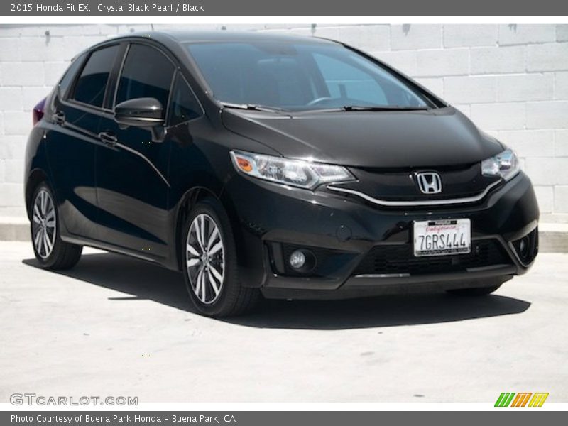 Crystal Black Pearl / Black 2015 Honda Fit EX