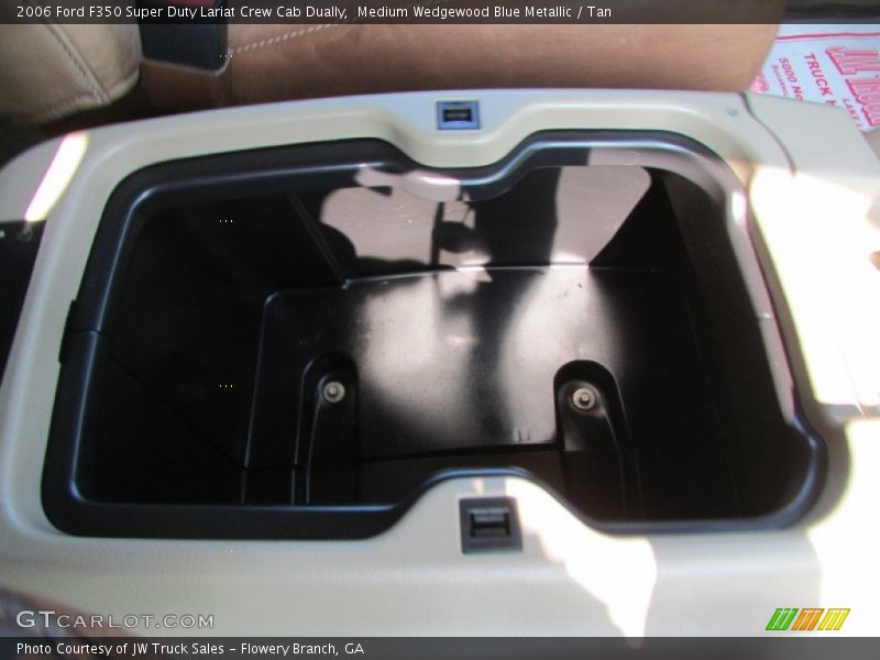 Medium Wedgewood Blue Metallic / Tan 2006 Ford F350 Super Duty Lariat Crew Cab Dually
