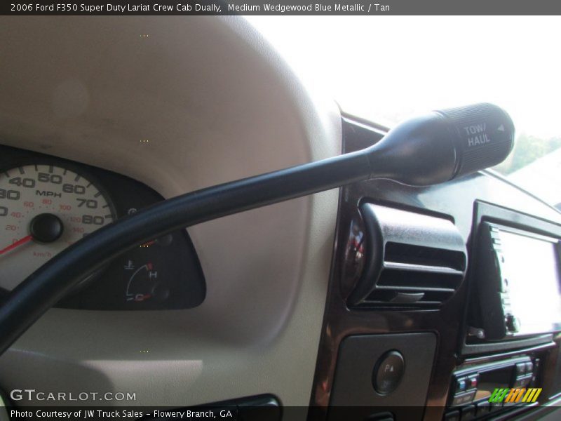 Medium Wedgewood Blue Metallic / Tan 2006 Ford F350 Super Duty Lariat Crew Cab Dually
