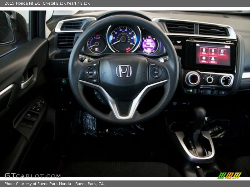 Crystal Black Pearl / Black 2015 Honda Fit EX