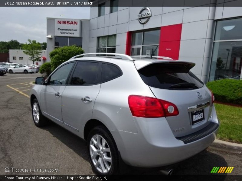 Brilliant Silver / Black 2012 Nissan Rogue SL AWD